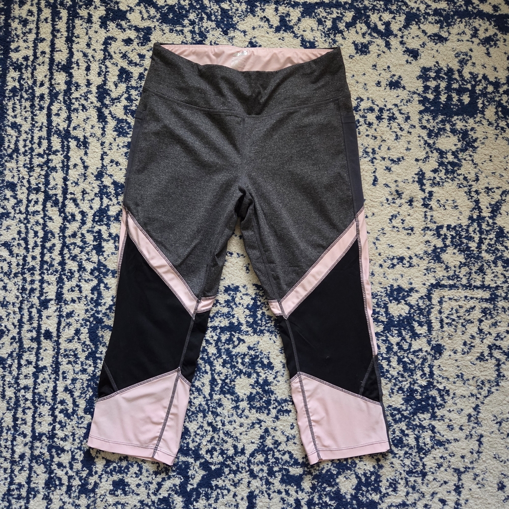 Avia Women's Leggings in Gray, Pink, and Black